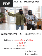 Robbery & Dacoity