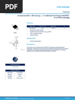 N-Channel 600 V, 350 Mω Typ., 11 A Mdmesh M2 Power Mosfet In A D²Pak Package