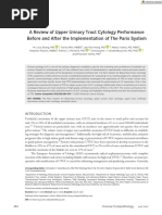 Cancer Cytopathology - 2020 - Zhang - A Review of Upper Urinary Tract Cytology Performance Before and After The