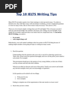 Top 10 IELTS Writing Tips