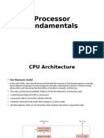 Processor Fundamentals As