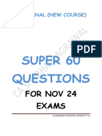 Ca Final Afm Super 60 Questions (Nov 24)