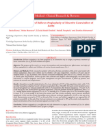 Short-Term Outcome of Balloon Angioplasty of Discrete Coarctation of Aorta