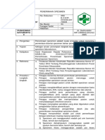 SOP PENERIMAAN SPESIMEN