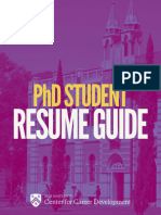 PHD Student Resume Guide