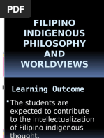 Filipino Indigenous Philosophy and Worldviews