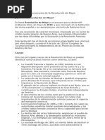 Causas y Consecuencias de La Revolución de Mayo