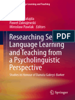 (Second Language Learning and Teaching) Dagmara Gałajda, Paweł Zakrajewski, Mirosław Pawlak (Eds.) - Researching Second Language Learning and Teaching From a Psycholinguistic Perspective_ Studies in H