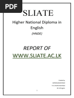 Higher National Diploma in English: Sliate