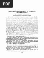 The Diffeomorphism Group of A Compact Riemann Surface: Communicated by S. Smale, February 6, 1967