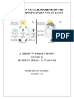 Removal of Natural Pigments by The Interaction of Oxygen and Uv Light