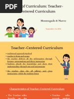 Teacher Centered Curriculum