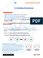 Topic 3: Bonding & Structures: Ou Om