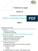 UV Traitement Du Signal: Systèmes Linéaires Continus