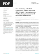 The Mediating Effect of Traditional Chinese Medicine (TCM) Health Literacy Between TCM Culture Promotion and Residents' Health Status