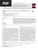 Mobility As A Service-Development Scenarios