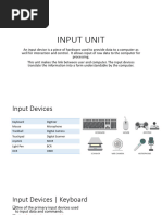 Input Unit