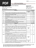 Set A - Power System-1 - (KEE501) - Que Paper PUE Exam 2022-2023