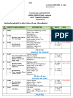 Planificare Booklet cls. pregatitoare 2022 