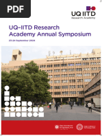 UQIITD Annual Symposium - Schedule Sept 23-24, Senate Room, IIT Delhi