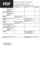 200 Level Second Semester Examination Timetable 2023 - 2024