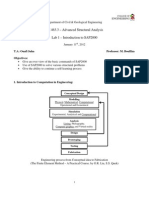 CE 463.3 - Advanced Structural Analysis Lab 1 - Introduction To SAP2000