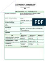 Ficha Antropométrica de La Condición Física - Sena - 2024