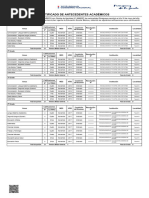 Certificado de Antecedentes Académicos: Total de Puntos: Término Medio General: Pasa de Grado