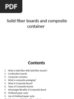 Solid Fiber Boards and Composite Container