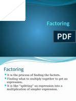 Factoring