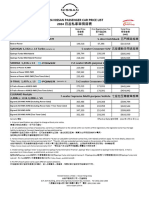 Pricelist Passenger