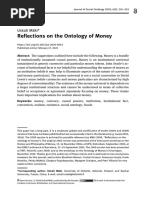 Reflections On The Ontology of Money