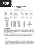 W12 OMS311 Syllabus