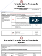 Matriz de Planificación Diaria Matematicas