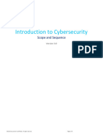 Introduction To Cybersecurity v3 0 Scope and Sequence