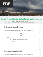 Mean Precipitation Calculation Over An Area