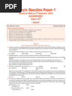 CBSE-12 SQP-1 Accountancy