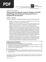 British J Health Psychol - 2014 - Bishop - Using Mixed Methods Research Designs in Health Psychology An Illustrated