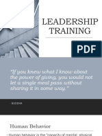 Chapter 4 Leadership Training