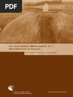 The Sustainble Management of Groundwater in Canada Full Report en