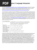 ESP32 Picoc C Language Interpreter