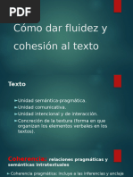 Como Dar Fluidez y Cohesion Al Texto