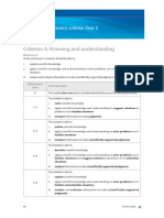 MYP Physics Criteria - Guide