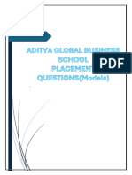 Placement Questions @agbs