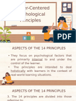 Learner Centered Pyschological Principles