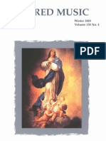 Sacred Music, 130.4, Winter 2003 The Journal of The Church Music Association of America