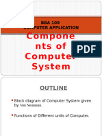 Ponents of Computer System