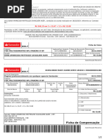 R$ 166,15 em 1 X 13,47 + 11 X R$ 13,88: Ficha de Compensação