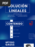 Solucion de Sistemas Lineales