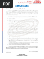 Comunicado Clases Virtuales 09 de Octubre (Directores - Secundaria)